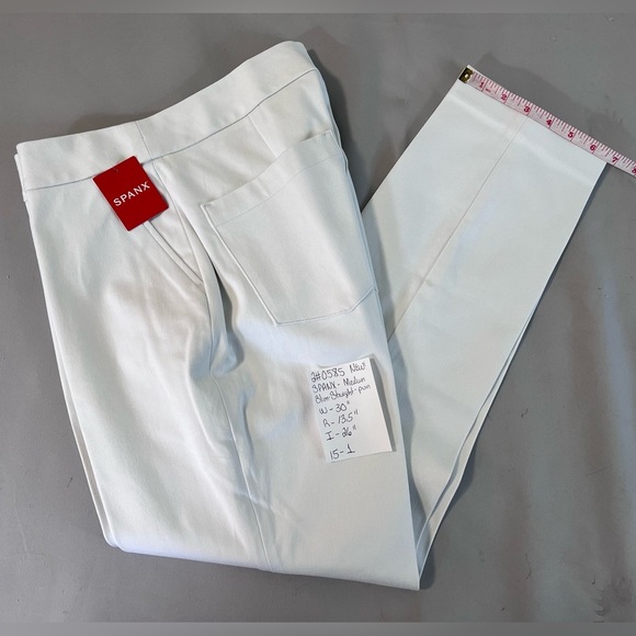 Spanx Women's Slim Straight Pants 20372R Classic White Classic Sz Medium NWT - Picture 14 of 14